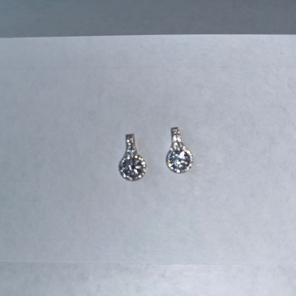 White Sapphire Earrings - Picture 1 of 1